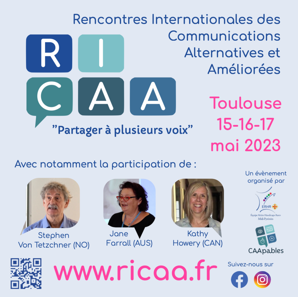 Flyer des rencontres internationales des CAA du 15 au 17 mai 2023 à Toulouse